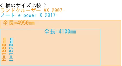 #ランドクルーザー AX 2007- + ノート e-power X 2017-